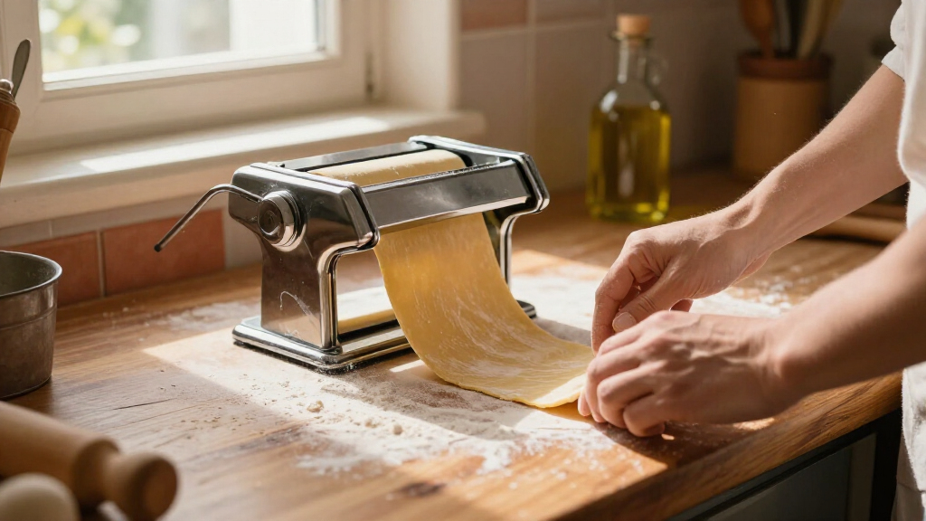 How to Roll Pasta Through the Machine Without Tearing It