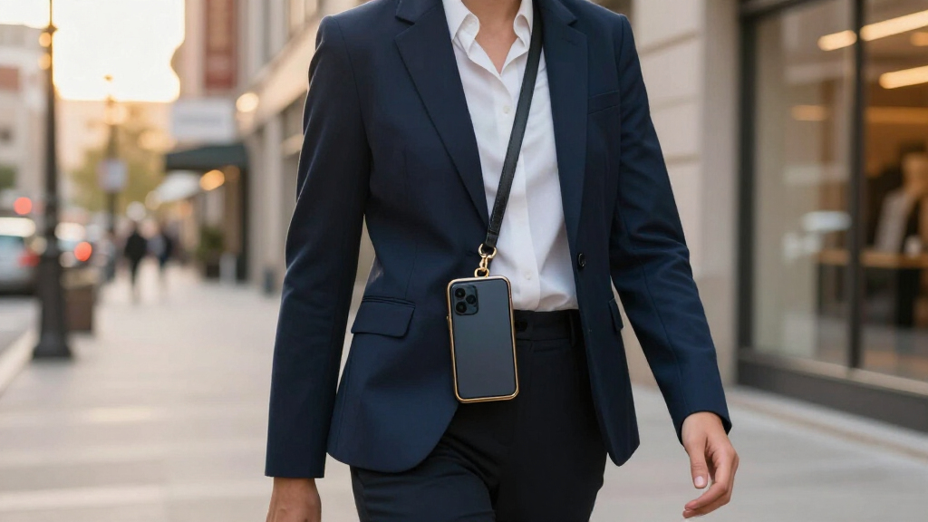 luxury phone crossbody lanyards for business professionals