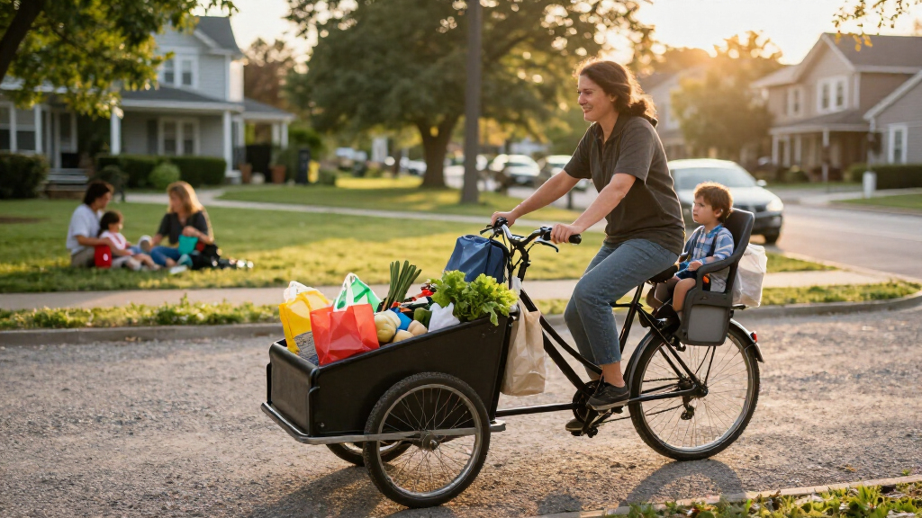 cargo e bikes for groceries and kids