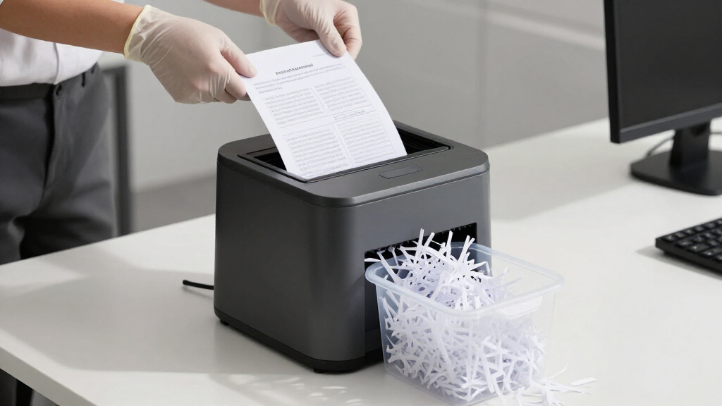 micro cut shredder for confidential paperwork