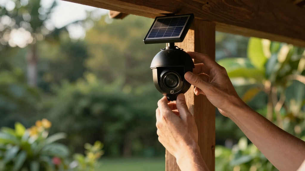 solar-powered outdoor security cameras