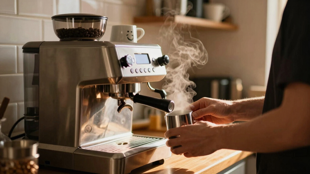 espresso machine with steamer