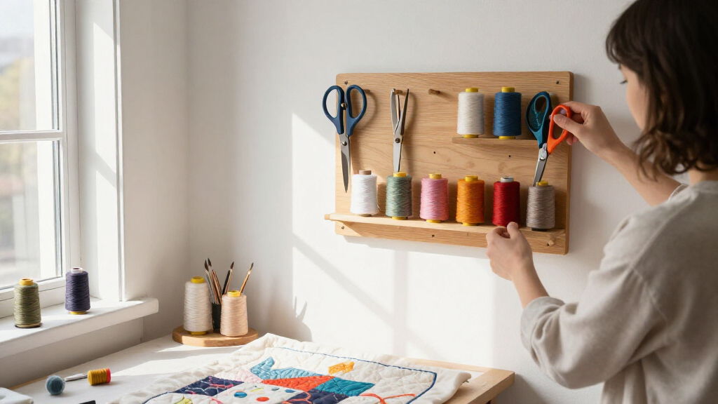 best pegboard organizer for sewing tools