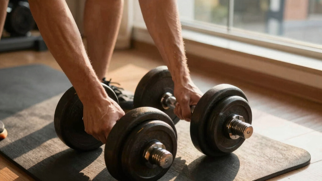 adjustable dumbbell set