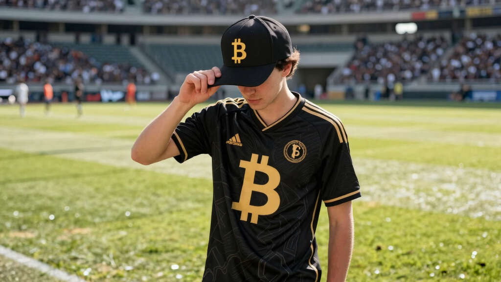 Bitcoin-themed soccer fan apparel