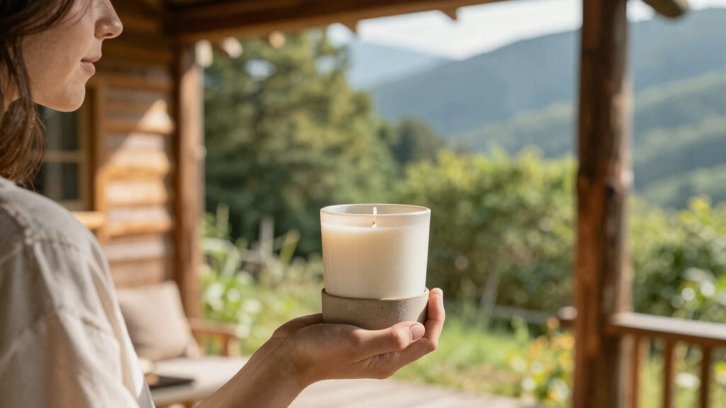 Natural soy wax candle set