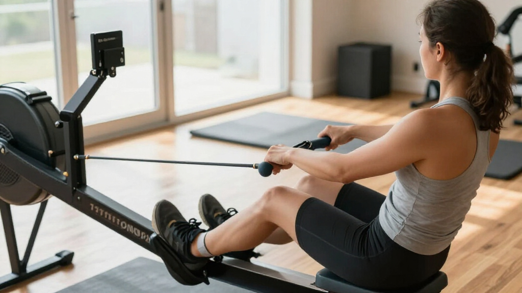 rowing machine for interval training