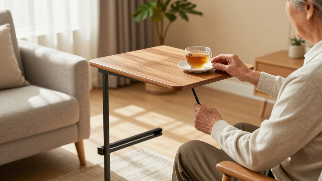 best overbed tables with wheels