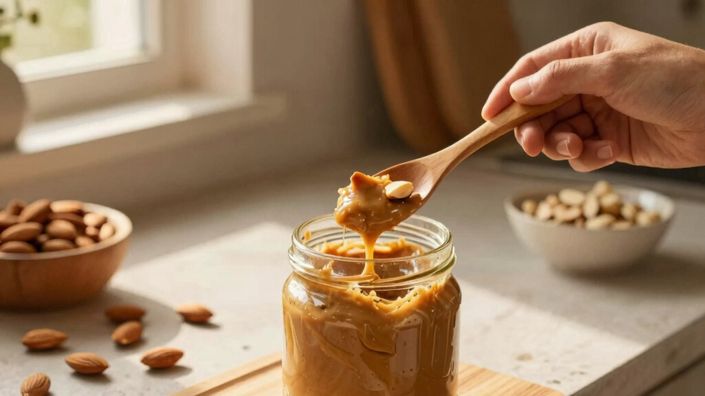 raw almond butter without added oils