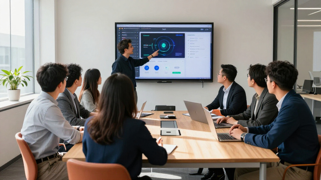 best conference room display for startup meetings