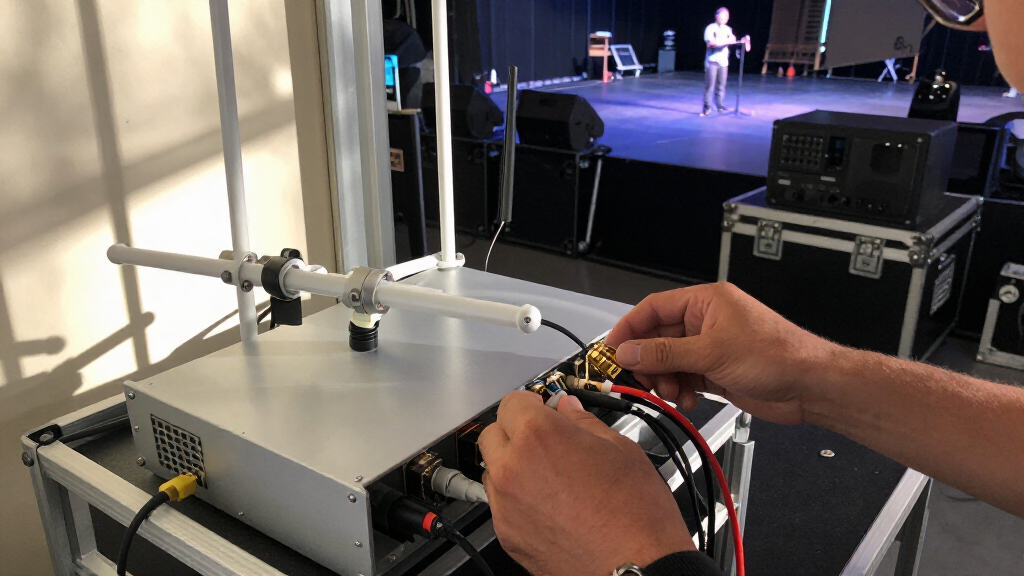 antenna distribution system for wireless microphones