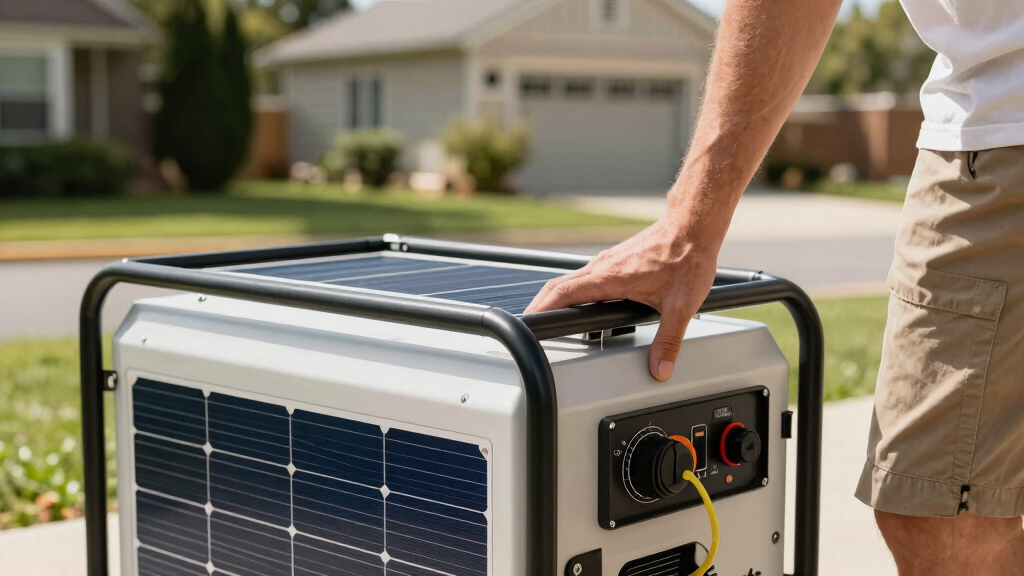 solar-powered backup generators