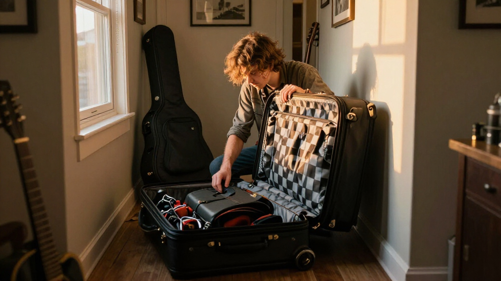 29 inch extra large checked luggage for musicians