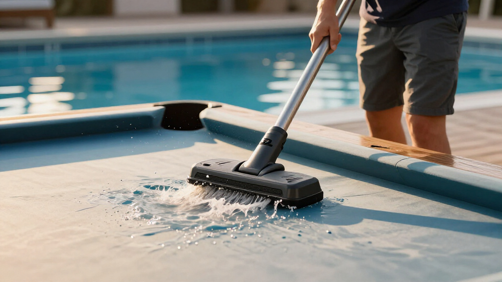 manual pool vacuum head for vinyl liner