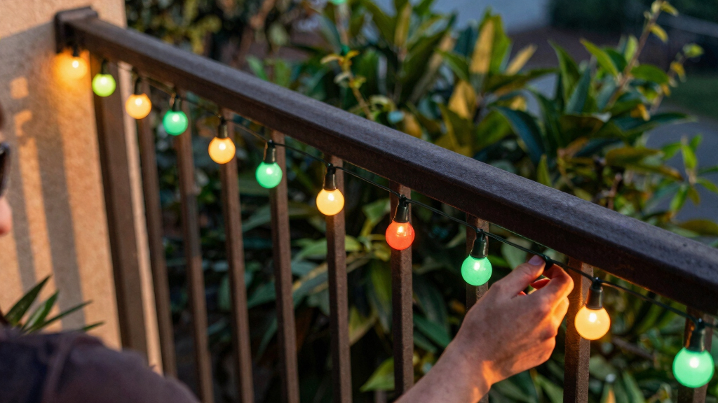 patriotic LED string lights