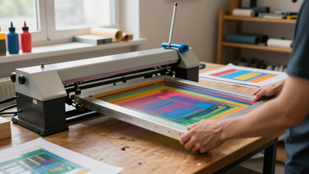 screen printing press