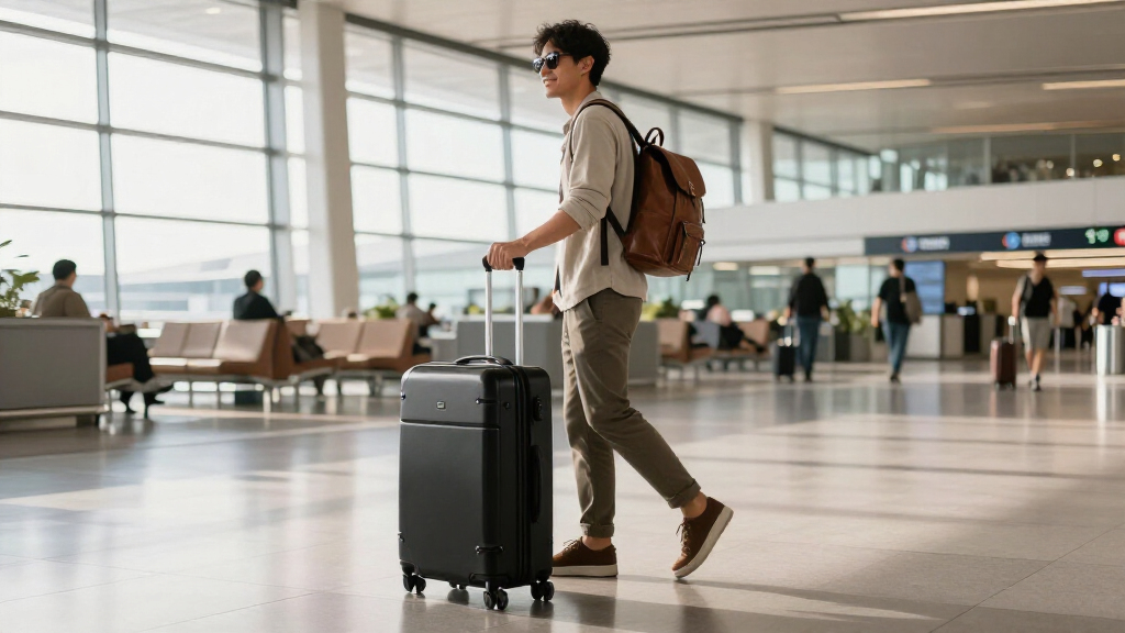 premium carry on luggage with spinner wheels