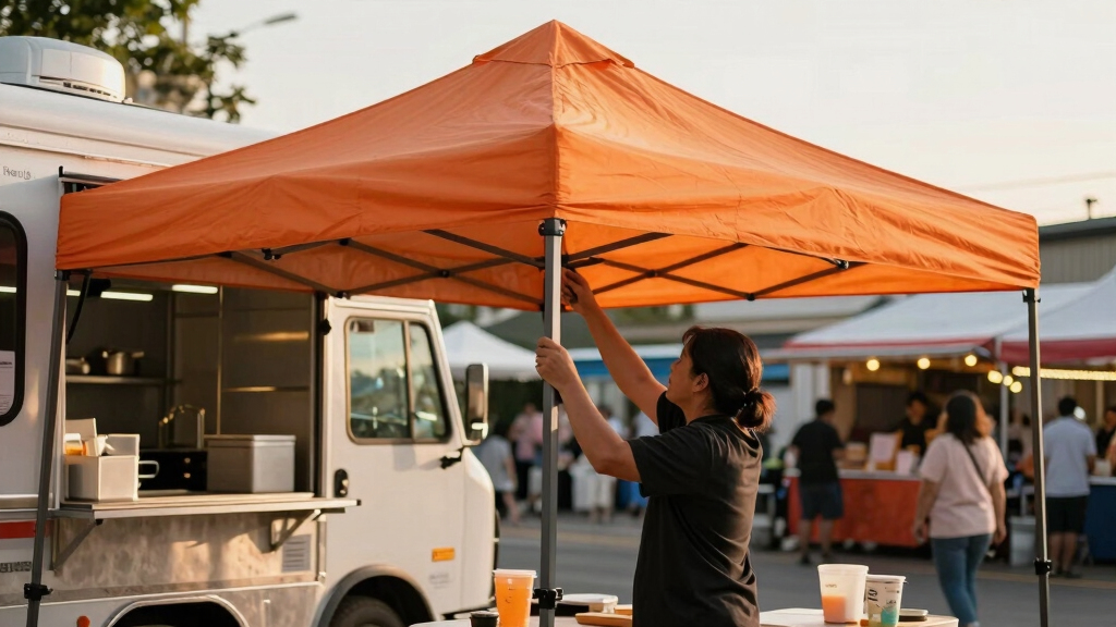 best 10x20 canopies for food truck vendors