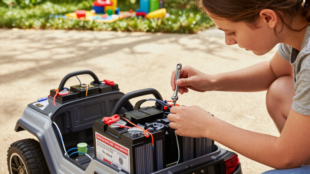 24v ride on car with dual batteries