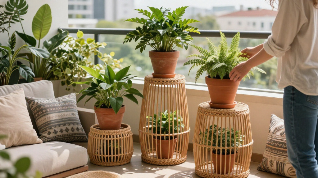 boho plant stands