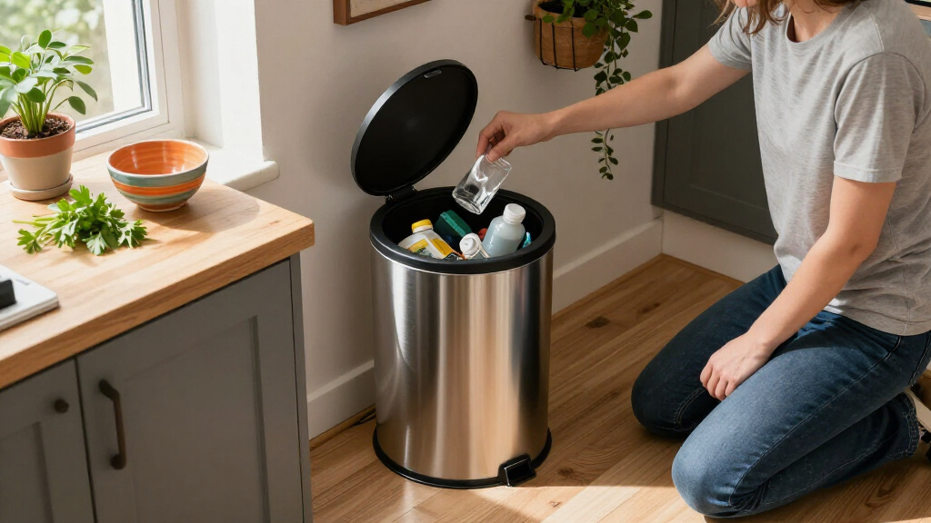 best stylish trash cans for small spaces