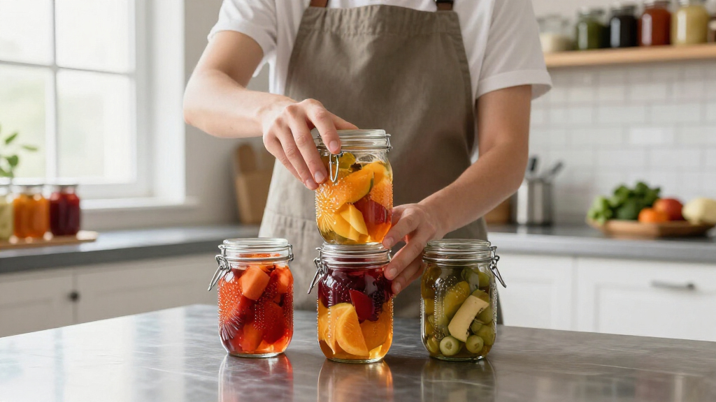 manual food preservation jars