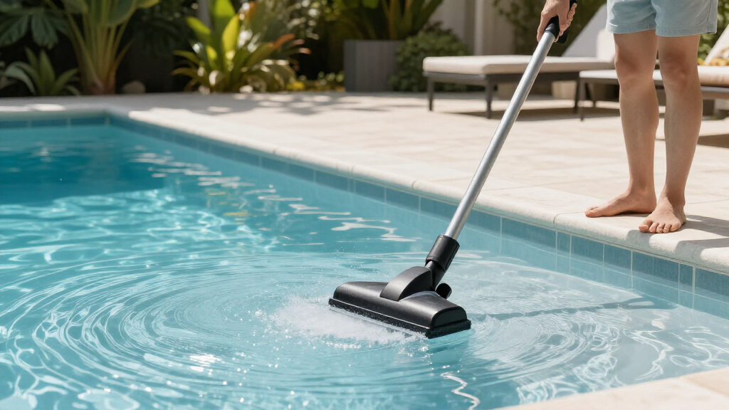 vacuum head for fiberglass pool