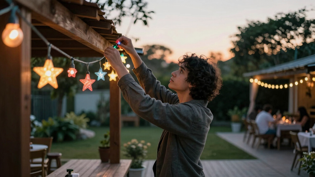 patriotic outdoor string lights