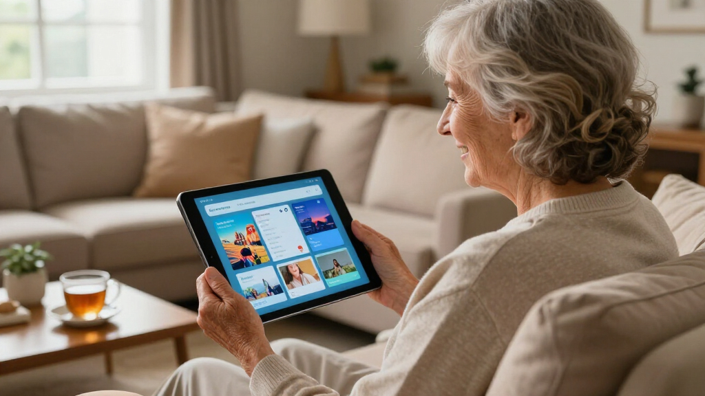 largescreen tablets for seniors easy mode