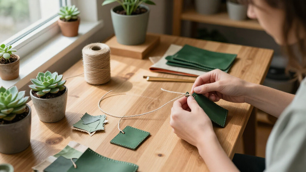 best green fashion accessories