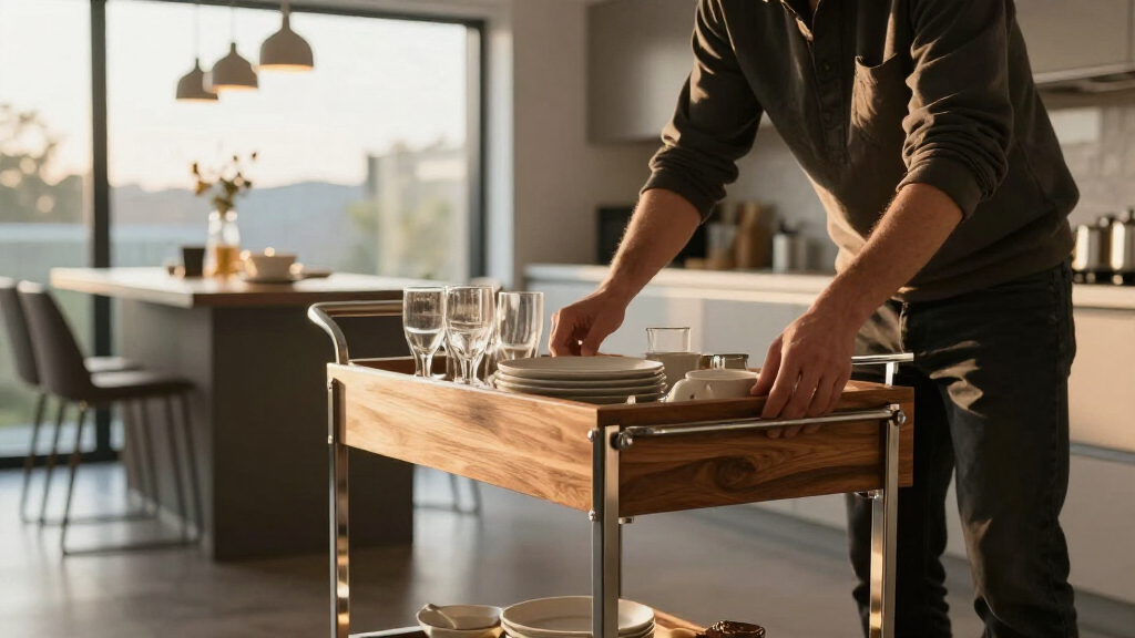 best rolling kitchen carts for entertaining