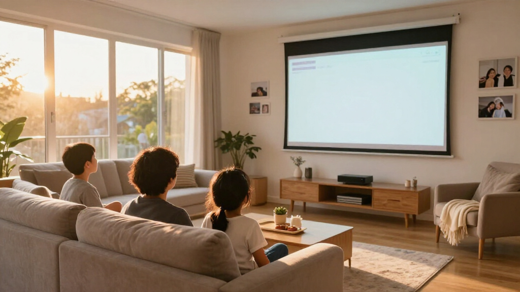 best projector screen for bright family room