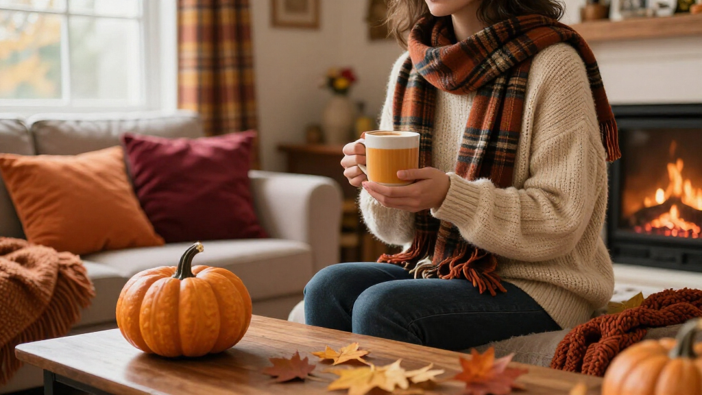 fall-themed cozy home decor