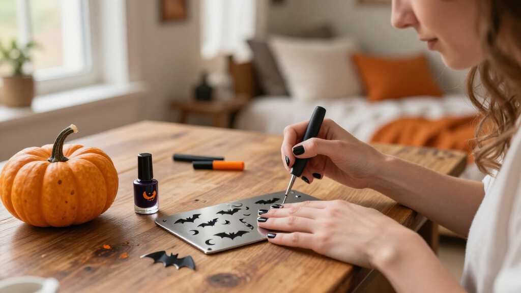 Halloween nail stamping plates