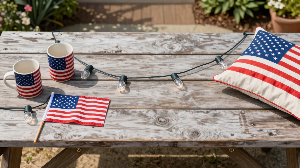patriotic outdoor string lights