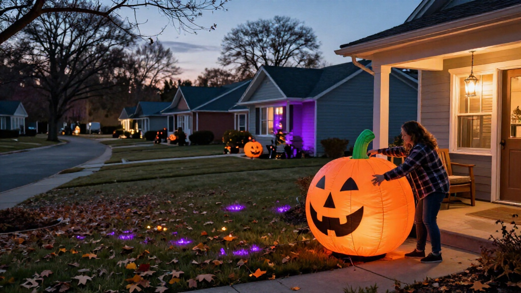 Halloween inflatables for yards