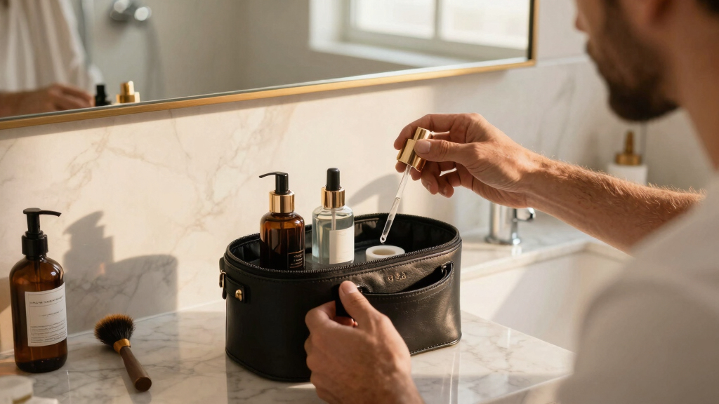 luxury mens grooming kits skincare shaving fragrance