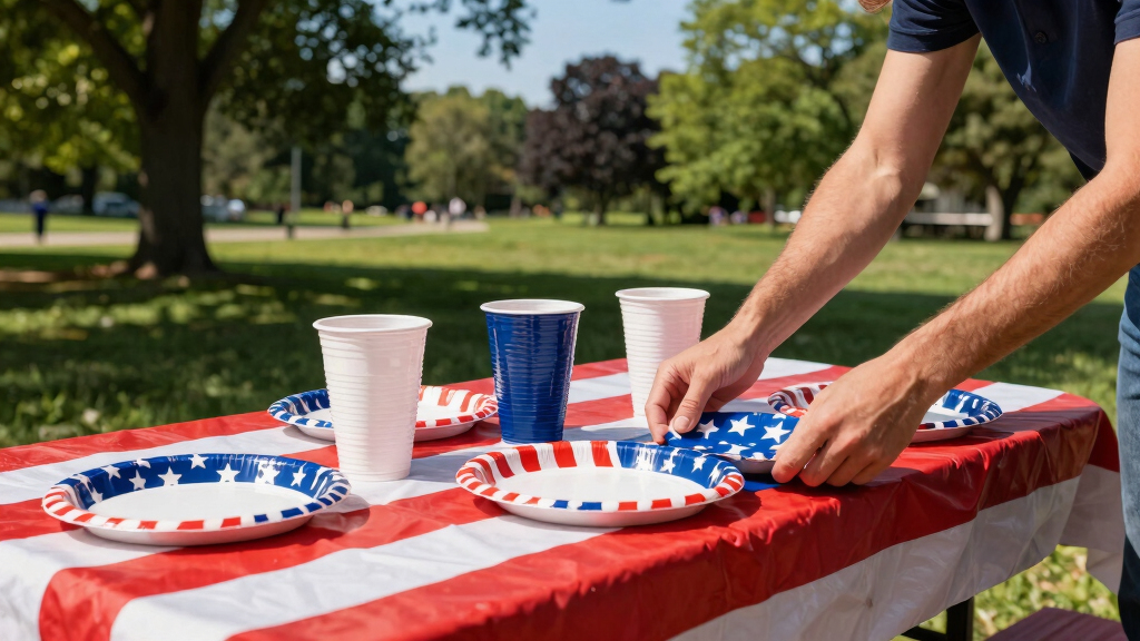 patriotic outdoor party supplies
