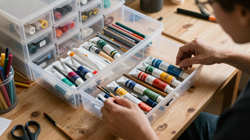 art supply storage organizers