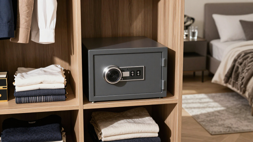 hotel style safe for home closet install