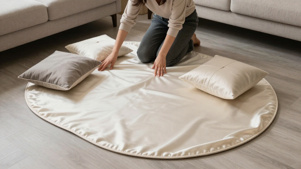 yilong oval silk carpet 6x9