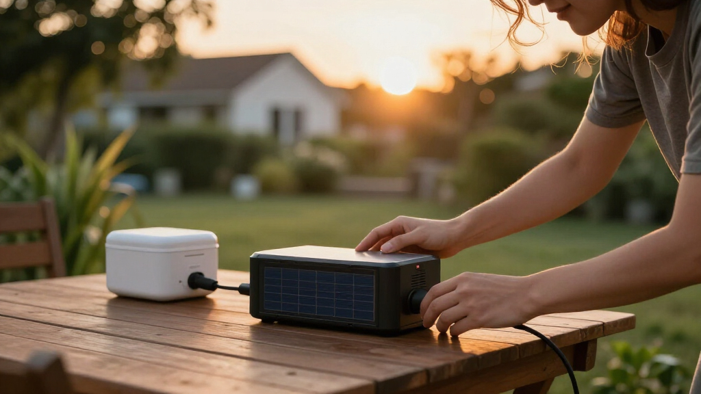 solar-powered battery backup systems