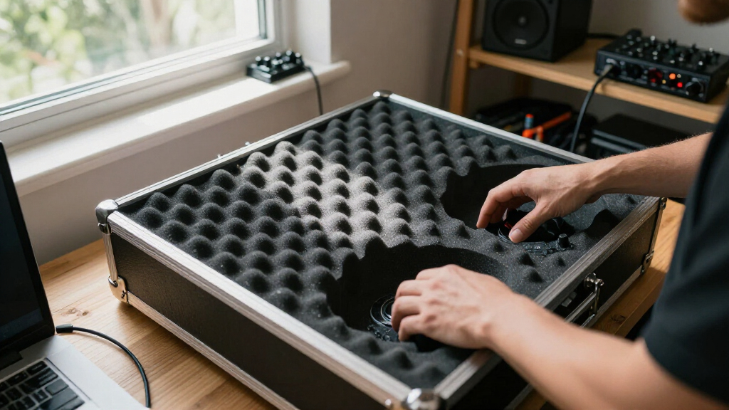 dj controller flight cases with foam inserts