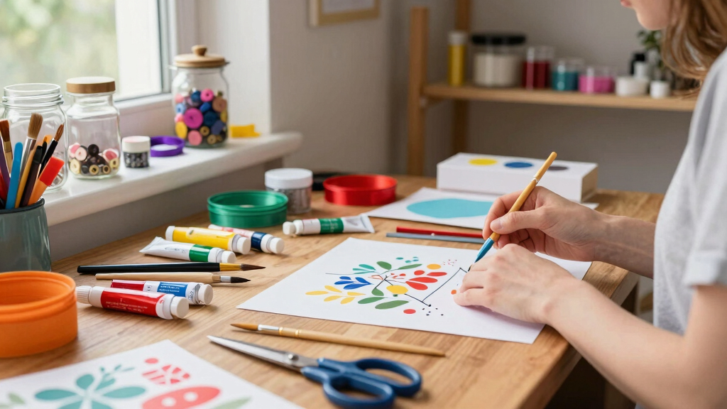 art supplies for DIY gifts