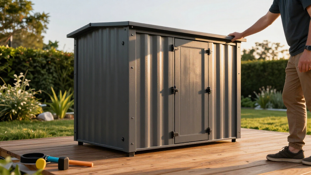 outdoor storage shed premium