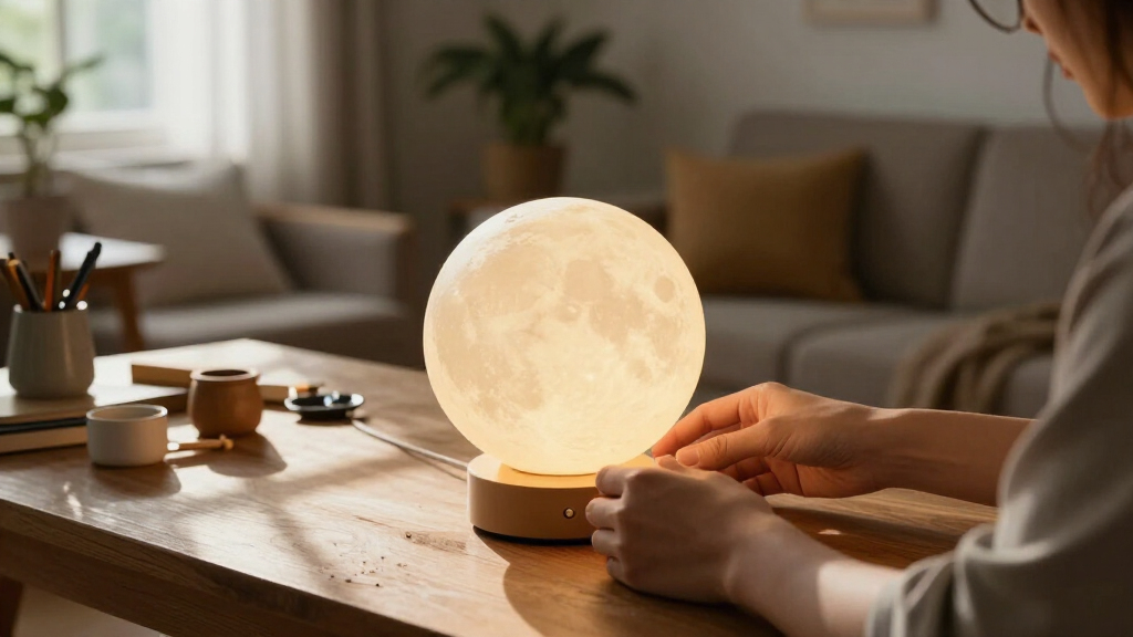 levitating moon lamp