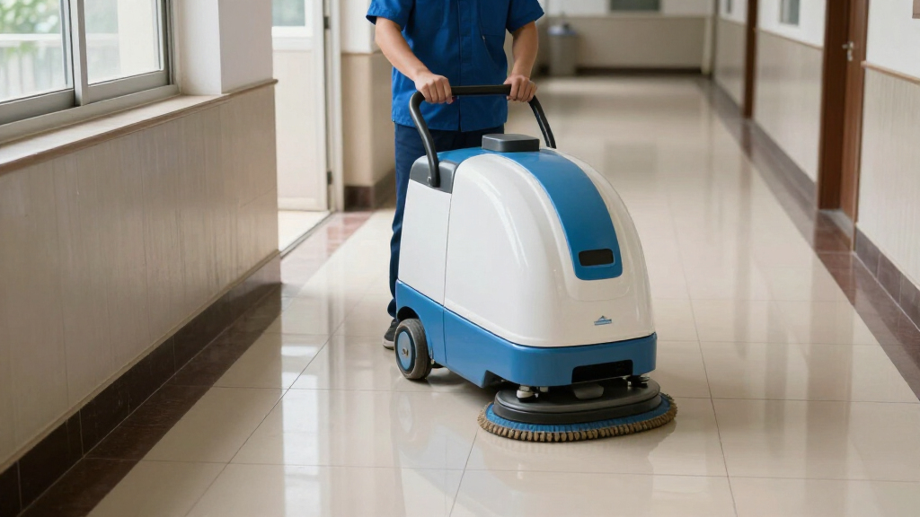 electric floor scrubbers for schools