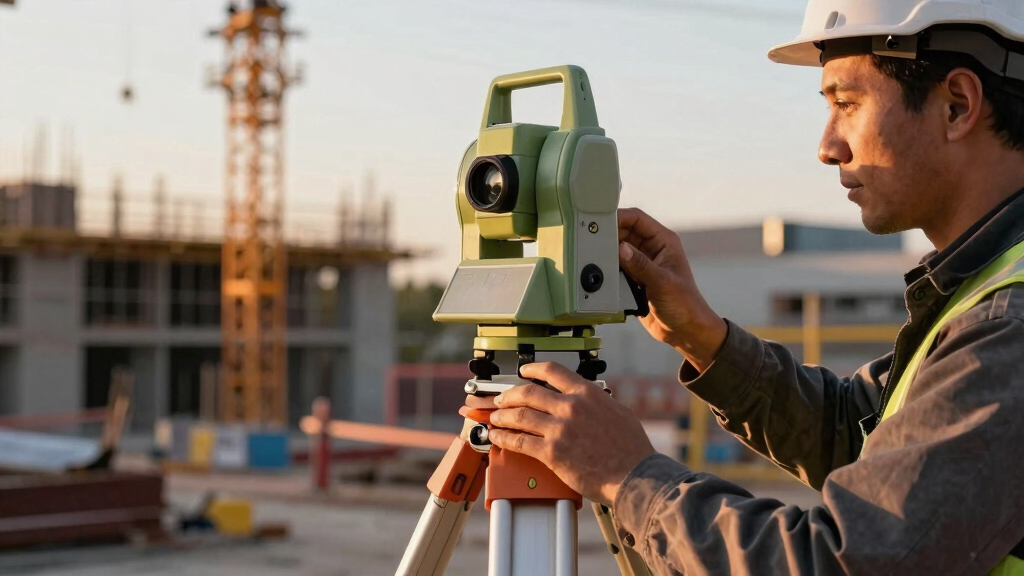 robotic total station for construction layout