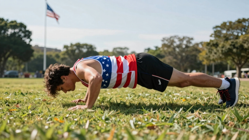 patriotic outdoor fitness gear