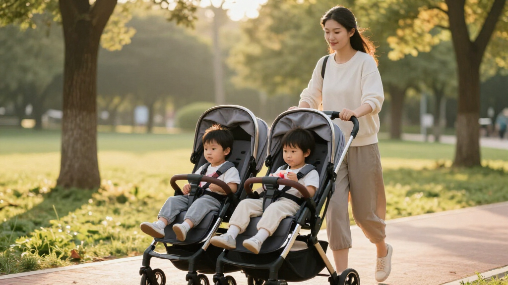 tandem double strollers luxury